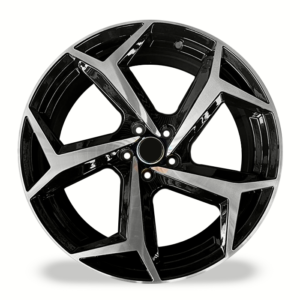 RIN MODELO 107 18X7.5 5X112 GLOSSY BLACK MACHINE FACE