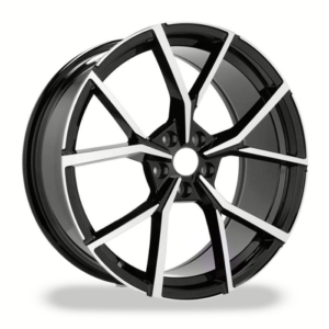 RIN MODELO 5801 20X8.5 5X112 BLACK MACHINED FACE