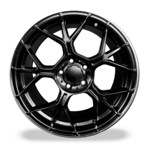 RIN MODELO 4 UNIDADES F009 19X8.5 5X112 SATIN BLACK MACHINED LIP