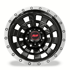 RIN MODELO H151 16X8.5 6X139.7 BLACK MACHINED LIP