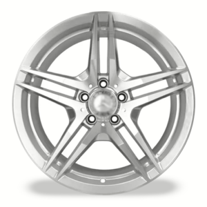 RIN MODELO H547 18X8 5X112 HYPER SILVER MACHINED FACE