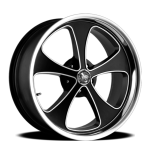RIN MODELO HF5188 22X11 5X139.7 BLACK MACHINED FACE + MIRROR LIP