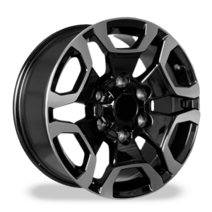 Paquete de 4 Rines Modelo 9222 18X8 6X139.7 MATTE BLACK MACHINED FACE