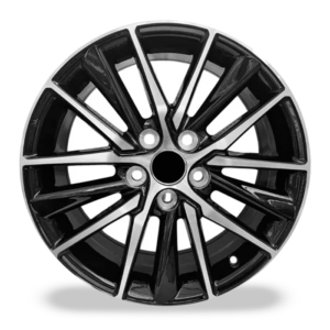 Paquete de 4 Rines Modelo 9225 17X7 5X114.3 BLACK MACHINED FACE
