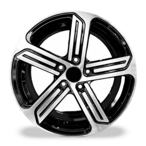 Paquete de 4 Rines Modelo 9605 18X8 5X112 BLACK MACHINED FACE