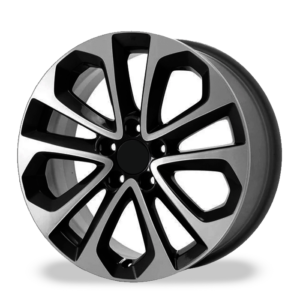 Paquete de 4 Rines Modelo 1013 18X8 5X114.3 BLACK MACHINED FACE