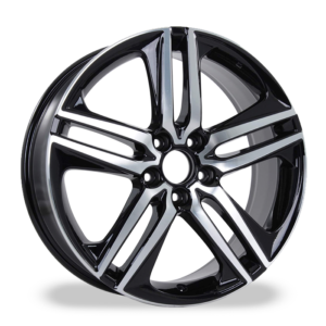 Paquete de 4 Rines Modelo 1014 19X8 5X114.3 BLACK MACHINED FACE