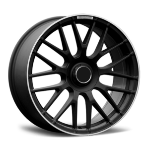 Paquete de 4 Rines Modelo 4174 18X8.0 5X112 SATIN BLACK MACHINED LIP