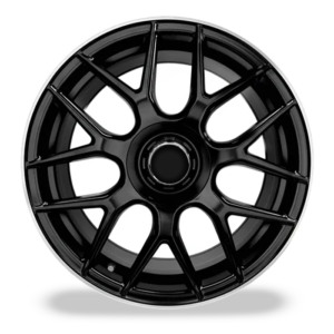 Paquete de 4 Rines Modelo 4176 18X8.5(9.5) 5X112 BLACK MACHINED LIP PROGRESIVO