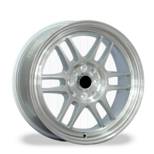 Paquete de 4 Rines Modelo 9001 17X8 8X100/114.3 MATTE SILVER