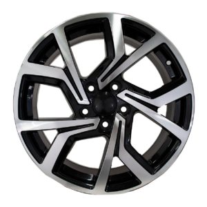 Paquete de 4 Rines Modelo 4153 18x7.5 5x112 BLACK MACHINED FACE