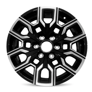 Paquete de 4 Rines Modelo 4340 18x8.5 6x139.7  BLACK MACHINED FACE