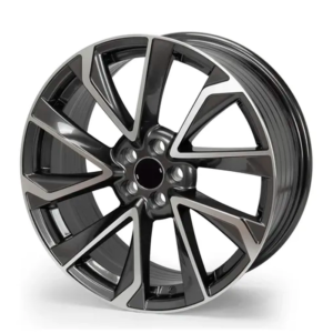 Paquete de 4 Rines Modelo 7049 17x7.0 5x114.3 GUN METAL MACHINED FACE