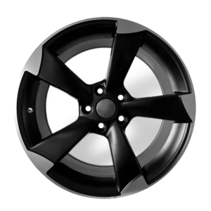Paquete de 4 Rines Modelo BD0071 19X8.5 5-100 SATIN BLACK MACHINED FACE