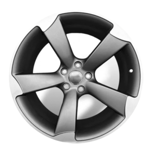 Paquete de 4 Rines Modelo BD0071 18X8.0	5X100  MATTE GUN MACHINED FACE 18x8