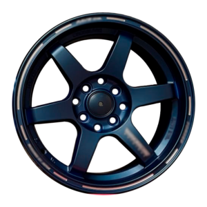 Paquete de 4 Rines Modelo H639 15x7 (8) 8X100/114.3 MATT BLUE POLISHED LINE with engraved words Progresivos