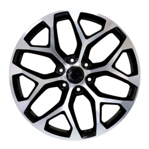 Paquete de 4 Rines Modelo H628 20X9 6-139.7 BLACK MACHINED FACE