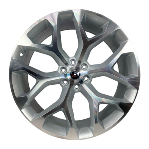 Paquete de 4 Rines Modelo  HF628 22x9 6-139.7 SILVER MACHINED FACE