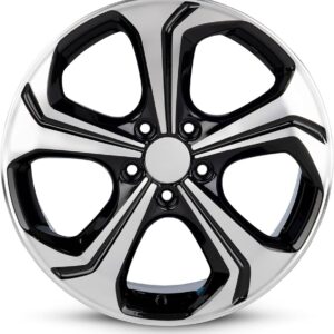 Paquete de 4 Rines Modelo  H544 18x8 5-114.3 BLACK MACHINED FACE