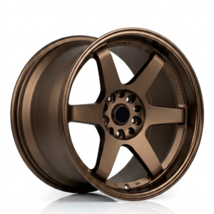Paquete de 4 Rines Modelo  H637 18×9.5(10.5) 10×114.3/120 MATE BRONZE W MACHINED LIP +  BRONZE COATING + MILLED WORDS Progresivos 18x10-5