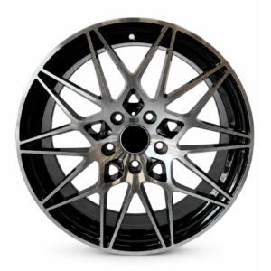 Paquete de 4 Rines Modelo B1966 18X8 5X120 Black Machined Face 5x120