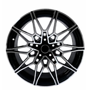 Paquete de 4 Rines Modelo B2010 18X8 5X120 Black Machined Face 18x8