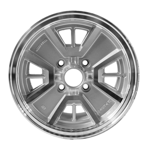 Paquete de 4 Rines Modelo C1025 14X6 4X114.3 SILVER MACHINE FACE 14x6
