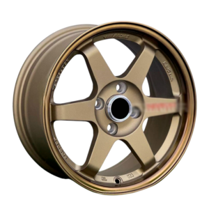 Paquete de 4 Rines Modelo 6047 15X7.0 4X100	Bronze + Milling Letter Red 15x7