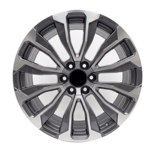Paquete de 4 Rines Modelo G22 22X9 6X139.7 GUN METLA MACHINED FACE 22x9