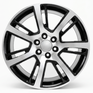 Paquete de 4 Rines Modelo H707 22x 9.0 6×139.7 PIANO BLACK MACHINED FACE 22x9