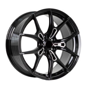 Paquete de 4 Rines Modelo RGW040FF 17X7.5 5X114.3 GLOSS BLACK +MILL+WORD