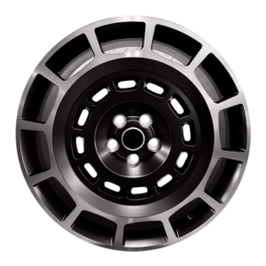 Paquete de 4 Rines Modelo RGW0581 22X9.5 5X120 MATTEBlack Machine+BLACK COATING
