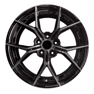 Paquete de 4 Rines Modelo RGWVOSFF 17X7.5 5X114.3 BMF/BLACK LACQUER