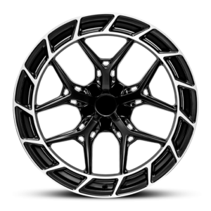 Paquete de 4 Rines Modelo YF24080-28 20X9.5 blank Matte Black machined lip