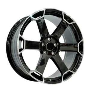 PAQUETE DE 4 RINES MODELO FY1849 20X9.0 5X112 Black Machined Face 20x9
