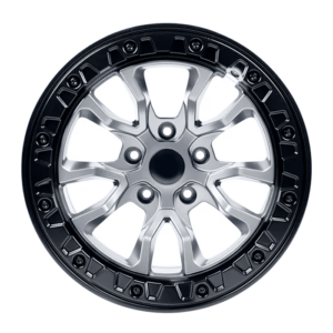 Paquete de 4 Rines Modelo 5601 17X9.0 5X127 MATTE GUN CENTER W MATTE BEADLOCK 17x9