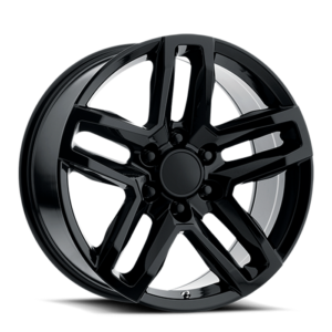Paquete de 4 Rines Modelo 7050 22X9 6X139.7 GLOSS BLACK 22x9