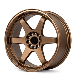 Paquete de 4 Rines Modelo  H637 18x9.5(10.5) 10x114.3/120 MATE BRONZE W MACHINED LIP +  BRONZE COATING + MILLED WORDS Progresivos