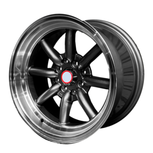Paquete de 4 Rines Modelo 4257 15X8 (9) 8X100/114.3 GUN METAL MACH LIP 15x8