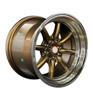 Paquete de 4 Rines Modelo 4257 15X8 (9) 8X100/114.3 BRONZE MACH LIP 15x8