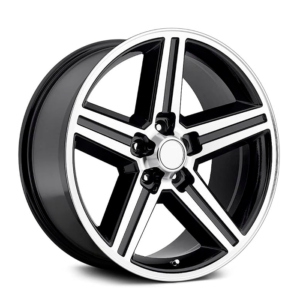 Paquete de 4 Rines Modelo F005 18X8 5X120 BLACK MACHINED FACE 18x8