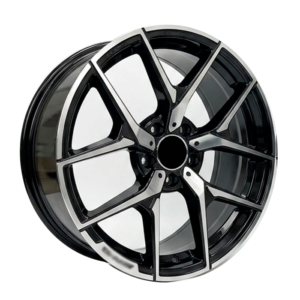 Paquete de 4 Rines Modelo H589 18X8 (9) 5X112	BLACK MACHINED FACE progresivo 18x8