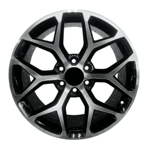 Paquete de 4 Rines Modelo BL628 22X9 6X139.7 GLOSS BLACK MACHINED FACE 22x9
