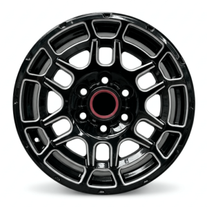 Rin Paquete de 4 Rines Modelo H680 17X8	6X139.7 GLOSS BLACK W MILLING WINDOWS 17x8 con barrenación 17-8
