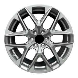 Paquete de 4 Rines Modelo HF691 22X9 6X139.7 HYPER SILVER 22x9